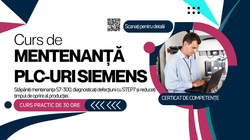 Curs practic de Mentenanță PLC S7-300 Curs de mentenanta PLC S7 300 de la Siemens cu STEP7