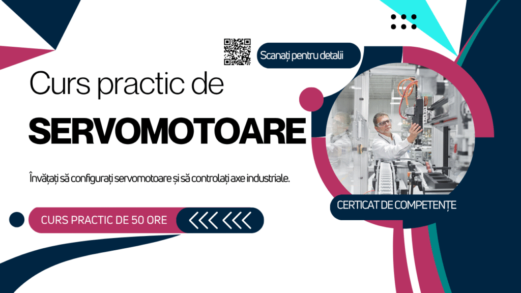 Curs de servomotoare cu practica pe echipamente